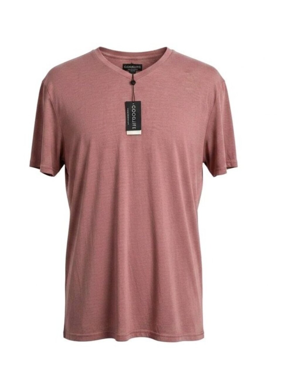 Goodlife Ash Rose V-Neck T-Shirt Men's XXL Made In USA 100% Cotton NWT